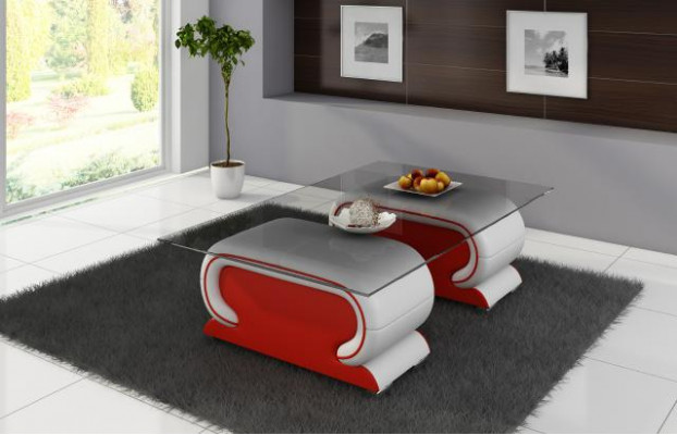 Designer Gliesdësch Dësch Polster Lieder Dësch Canapé Sofa Léierdëscher