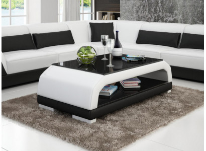 Designer Canapé Dësch Polster Dësch Lieder Glas Modernen Dëscher 6108