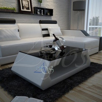 Designer Couchdësch Polster Dësch Lieder Glas Moderne Dësch (Hamburg)