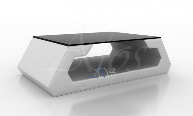 Designer Couchdësch Polster Dësch Lieder Glas Moderne Dësch (Hamburg)