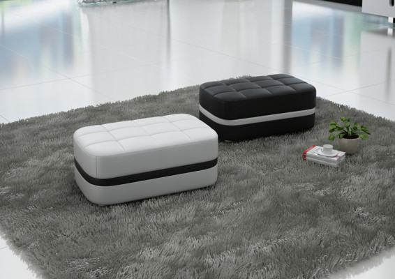 Design Polsterhocker Foussocker Ottomane Sëtz Gepolstert Pufa