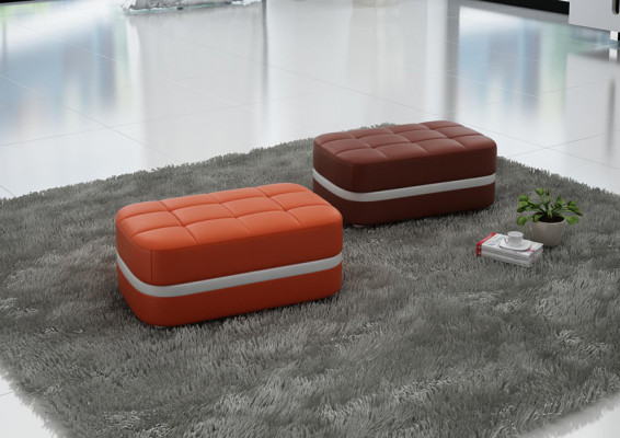 Design Polsterhocker Foussocker Ottomane Sëtz Gepolstert Pufa