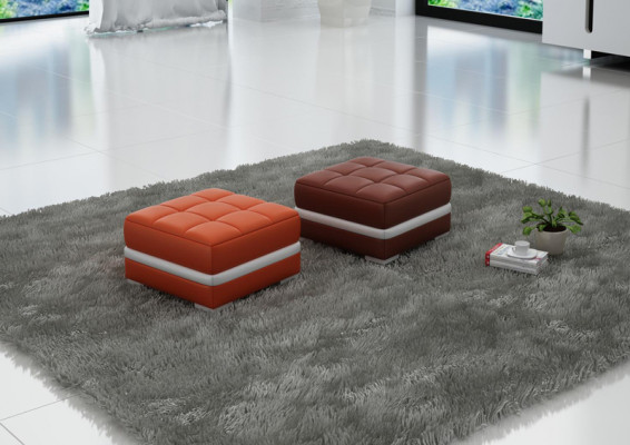 Design gepolsterten Hocker Fousshocker Ottomane Sëtz Gepolstert Pufa FT002