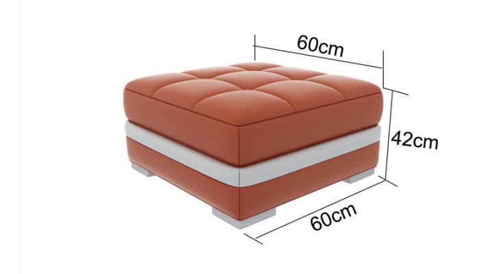 Design gepolsterten Hocker Fousshocker Ottomane Sëtz Gepolstert Pufa FT002
