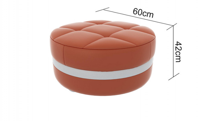 Design Poof Polster Hocker Fußhocker Ottomane Sëtz Gepolstert Pufa FT003