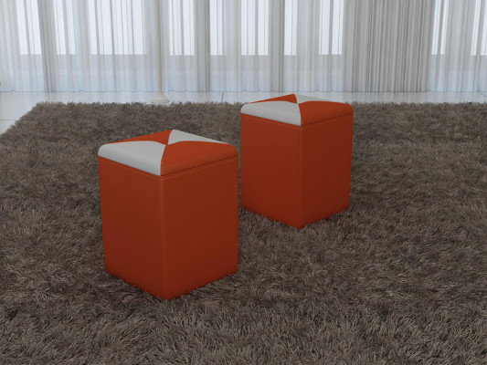 Design Këssen Hocker Fousshocker Ottoman Sëtz Chaise Gepolstert FT006