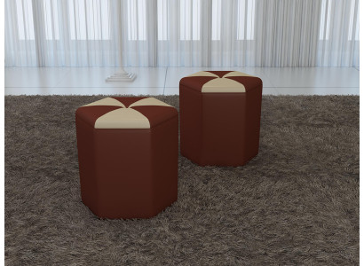 Design Këssen Hocker Fousshocker Ottomane Sëtz Gepolstert Pufa FT007