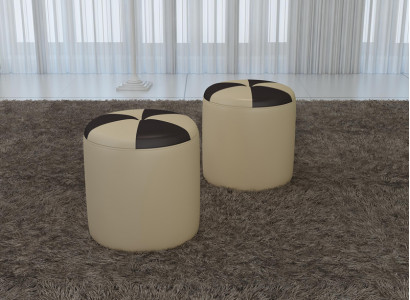 Design Këssen Hocker Fouss-Schemel Ottomane Sëtz Chaise Gepolstert Pufa FT009