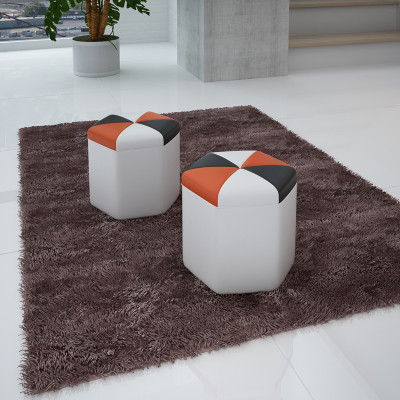 Design gepolsterten Pouf Hocker Ottomane Sëtz Chaise FT004