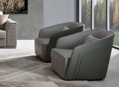 Sessel Club Lounge Lehnstull Polstersofa 1-Sëtzer Fernseesemett Lieder