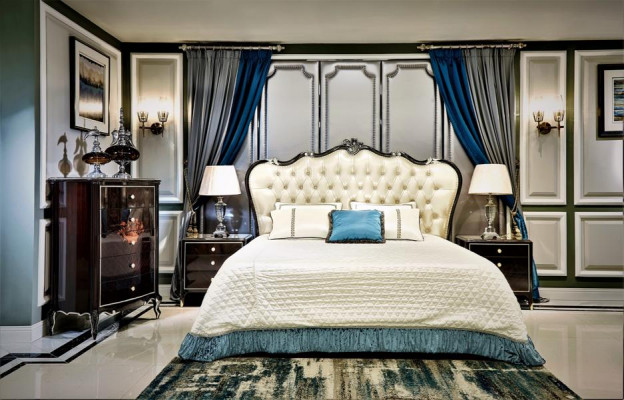 Chesterfield Design Schlofzëmmer Nuetsdësch 2x Italienesch Miwwelen 4 Stéck Set Nei