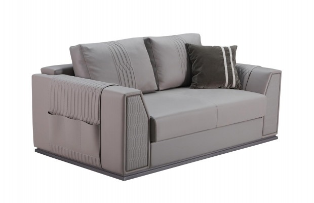 Sofa 2-Sëtzer Taupe Neien Kreativ Moderne Design Couch Wunnzëmmer Lieder Sofas Miwwelen