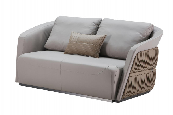 Zwee-Sëtzer Couch Couch Polster Canapé 2 Sëtzer Textil Couchen Stoff Luxus Miwwelen