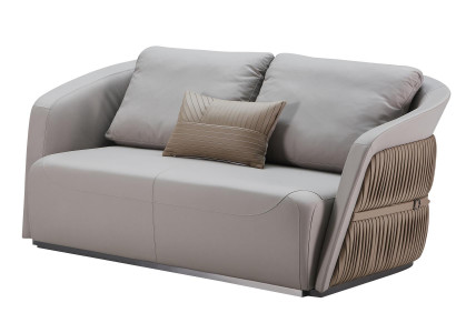 Zwee-Sëtzer Couch Couch Polster Canapé 2 Sëtzer Textil Couchen Stoff Luxus Miwwelen
