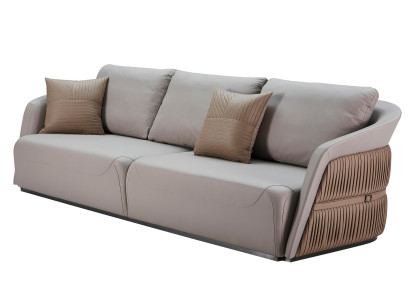 Sofa 3-Sëtzer Nerz Wunnzëmmer Modernen Design Couchen Kreativ Grouw Miwwelen Luxus