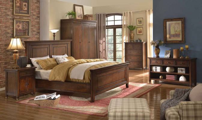 Bett Nuetsdësch Gaderob 7 Stéck Schlofzëmmer Design Luxus Set Better Sets