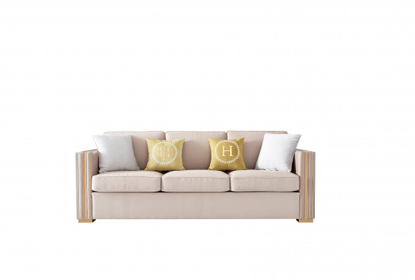 Wunnzëmmer Designer Miwwelen Kanapee-Garnitur Couch Polster Komplett Sofa