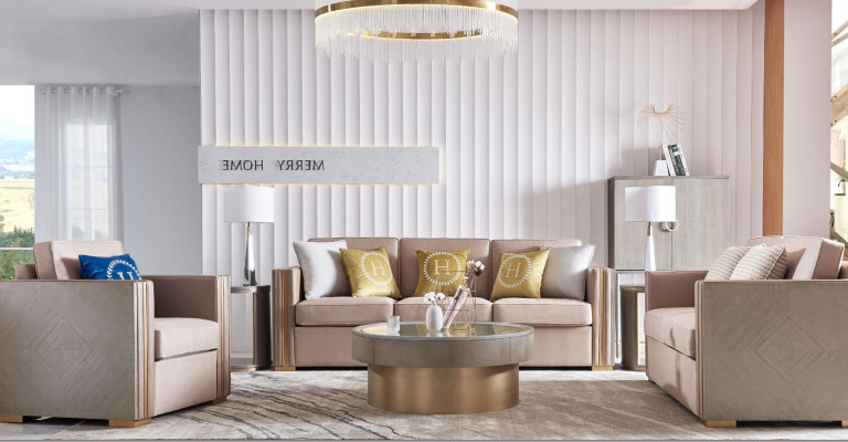 Sofagarnitur Polster 311 Sëtzer Set Design Sofaen Canapéë Textil Modern Garnitur