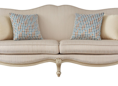 Sofagarnitur Luxus Set 3+1+1 Fotell Italienesch Miwwelen Sëtzer Kanapé Garnitur