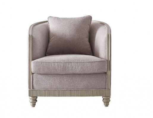 Designer Canapé Sëtz Këssen 3+1+1 Sëtz BeigeTextil Garnitur Sofa Samt Nei