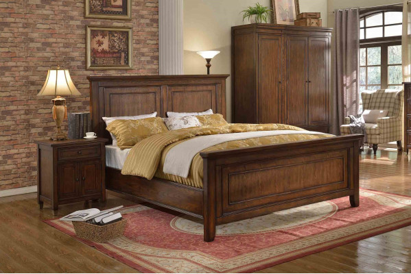 Designer Schlofzëmmer Miwwelen 5-stéck Komplett Set Bett Nuechtbuedem Kleiderschaf Nei