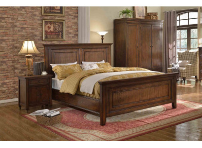 Designer Schlofzëmmer Miwwelen 5-stéck Komplett Set Bett Nuechtbuedem Kleiderschaf Nei