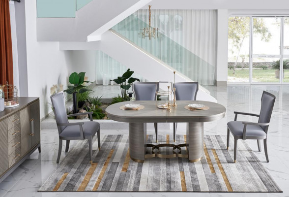 Héichwäerteg Iesszëmmer Miwwelen Hotel Stil Ariichtung komplett Saz Dësch