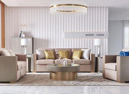 Design Ariichtung Miwwelen Sofagarnitur 3+2 Sëtzer Canapé Polster Set