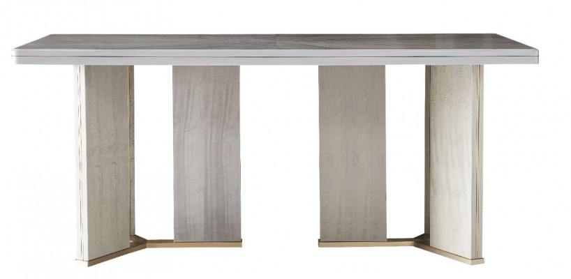 Iesszëmmer Design Miwwelen Stullgrupp Dësch 6 Leen Still Set Garnitur Nei