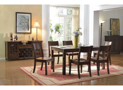 Iessdësch 6x Still Wäinschaf 8-Stéck Iesszëmmer Set Grupp Garnitur Dësch