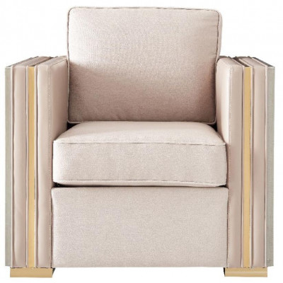 Designer Couch Sëtz Polster 3+1 Sëtzer Beige Edelstol Garnitur Sofa Samett Nei