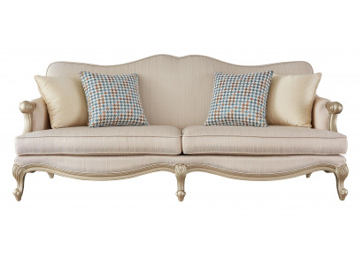 Klassesch Miwweldesign Sofagarnitur 3+1 Sëtzer Couch Sofa Polstergarnituren