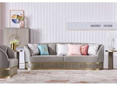 Grouss Sofa Luxus XXL Canapé Wunnzëmmer Sëtzmiwwel Polstersofa Canapéen