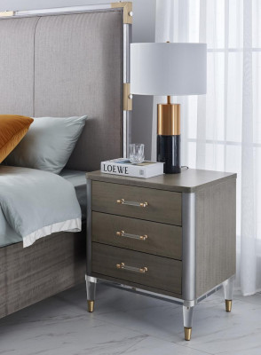 Luxus Schlofzëmmer Miwwelen Bett 2x Nuetsdësch Set Better Dubai Hotel Miwwelen