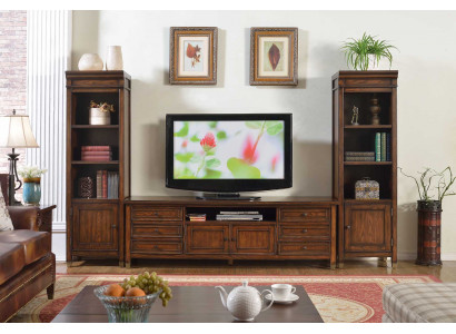 Wunnzëmmer Wand Säitbord Design 2x Glasschaf niddreg rtv Säitbord Säitbord 3 Stéck Wunnzëmmer Wand Set