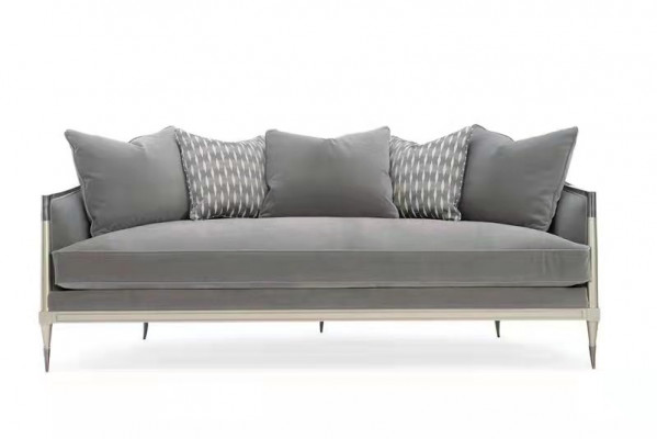Wunnzëmmer Stoffsotz Sofa 3-Sëtzer Designer Couche Sofa Gro Textil Polster