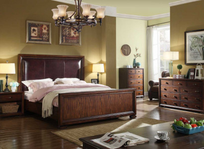 Bett 2x Nuetsdësch 3 tlg. Schlofkummer Sets Designer Luxus Better Komplett Set
