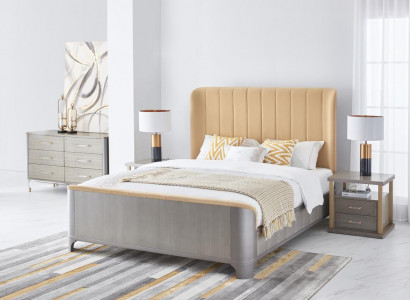 Schlofzëmmer Set Bett Nuetsdësch Design Modern Better Grupp Lieder 3 Deeler.