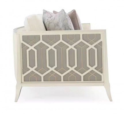 Modern 3-Sëtzer Design Sofa Couch Polstersofas Couche Stoff Textil Dräisëtzer