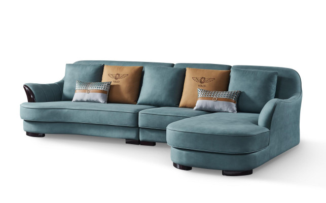 Eckcouch L Form Sofa Canapé Design Couchen Polster Textil Eck Garenéier.