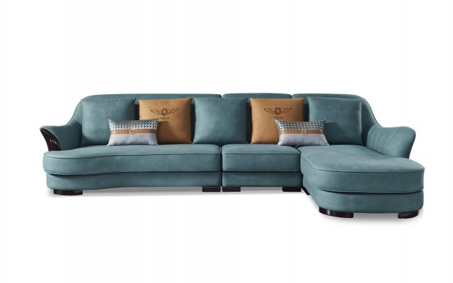 Eckcouch L Form Sofa Canapé Design Couchen Polster Textil Eck Garenéier.