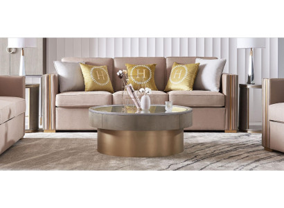 Dreisëtzer Design Gepolstert Sëtz Textil Sofa 3 Sëtzer Miwwel Beige Nei Luxus Miwwel