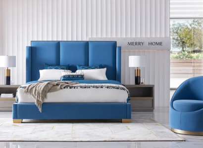 Schlofkummer Luxus Bett Miwwelen 2x Nuetschekëscht Set Better Dubai Hotelmiwwelen