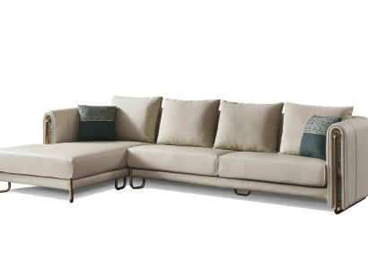Sofa Canapé Polster Garnitur Wunnlandschaft Design Ecksofa Lieder L Form