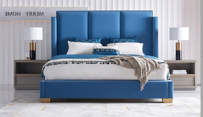 Bett Lieder 2x Nuetsdësch 3-tellegt Schlofzëmmer Set Miwwelen Modern Luxus