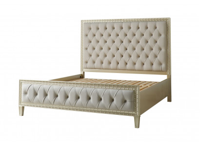 Better Luxusbett Hotel Royal Miwwelen Stoff Design Ariichtung Gepolstert Bettframe