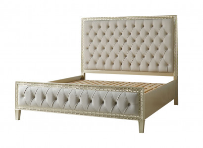 Better Luxusbett Hotel Royal Miwwelen Stoff Design Ariichtung Gepolstert Bettframe