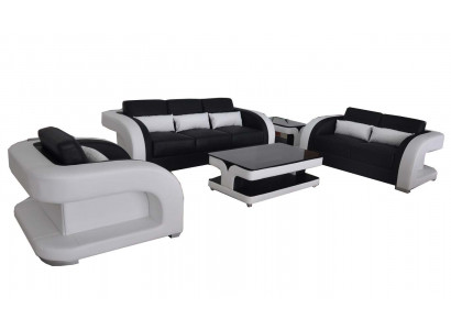 XXL Canapé Lieder Wunnlandschaft Garnitur Design Modern Sofa Garnituren 3+2+1 Nei