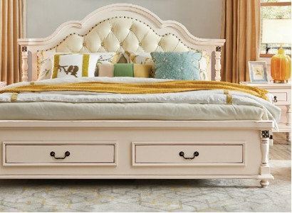 Schlofzëmmer Set Bett Nuetsdësch Kleederschaf Hotel Better Holz Design 4stéck.