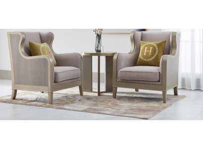 Sesel Set Polster Eenzelstull 2x Lounge Club Design Still Luxus Miwwelen Hotel